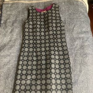 Boden British Tweed Dress in Gray/Black